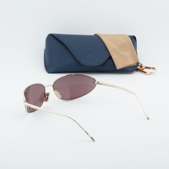 Loewe LW40164U 32U Oval Sunglasses – Gold\\Purple main image 10